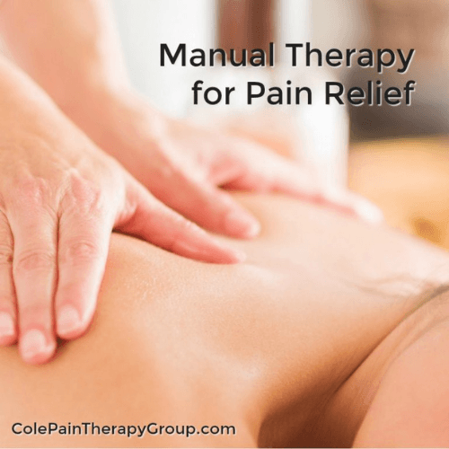 Clinician performing manual therapy on a patient's back to relieve muscle tension and improve mobility.